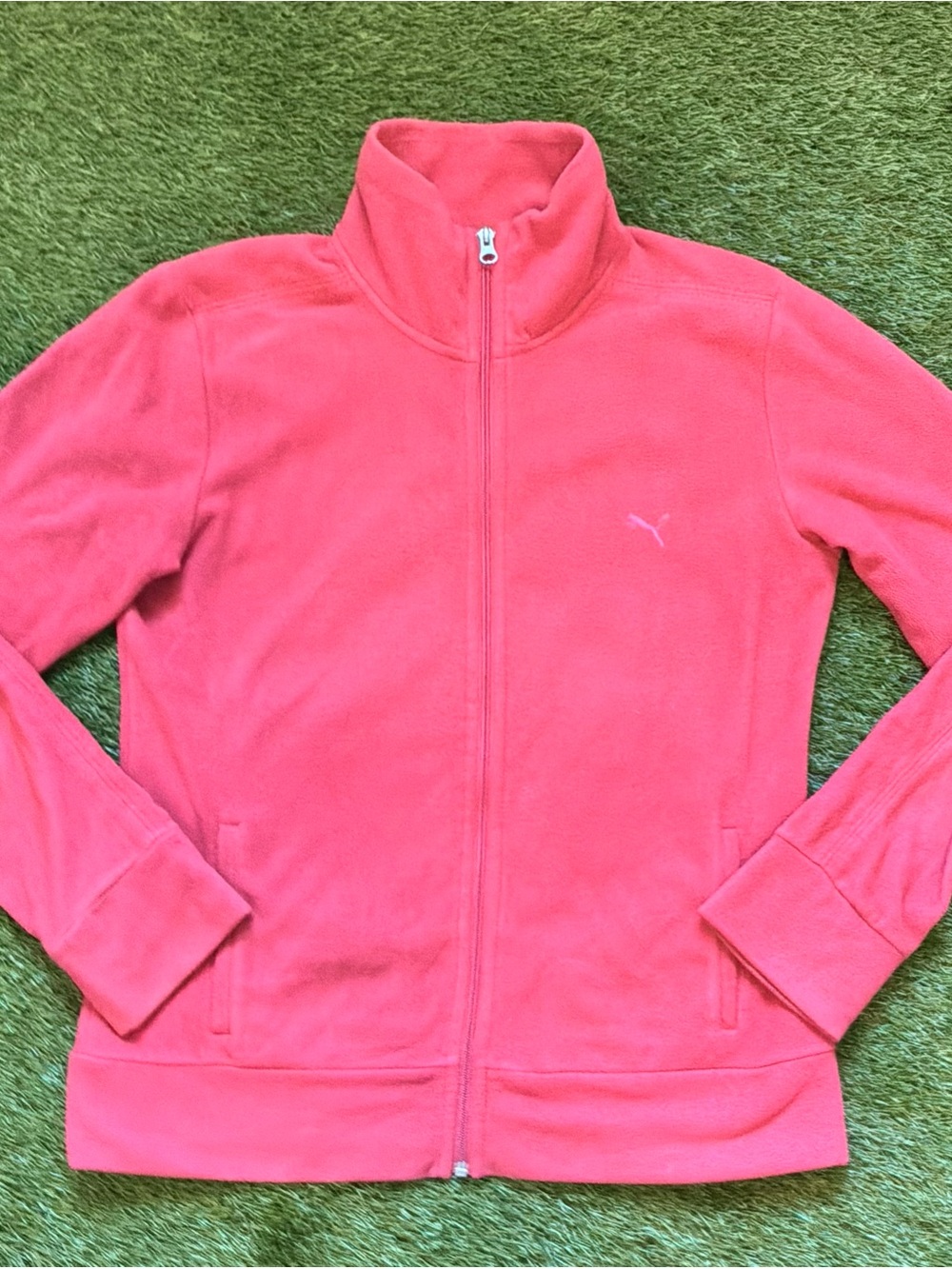Puma Coral Full Zip Fleece Jacket Size XL
